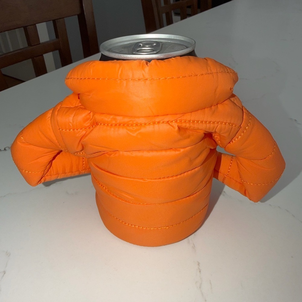 Orange and Blue Can Puffer Jackets (2) - Picture 4 of 6